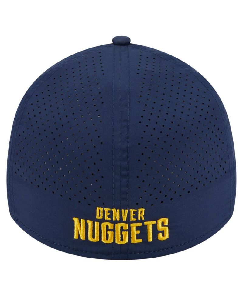Men's Navy Denver Nuggets Featherweight Poly Rope Flex 39Thirty Hat