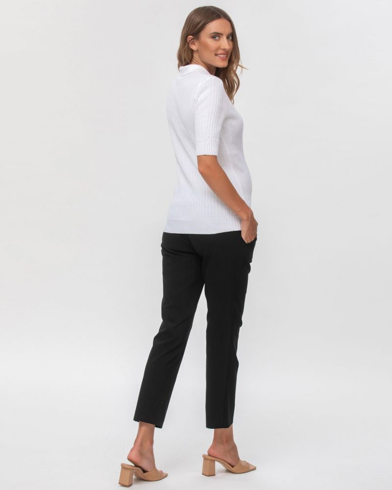 Maternity Super Stretch Straight Slim Fit Elwood Trousers