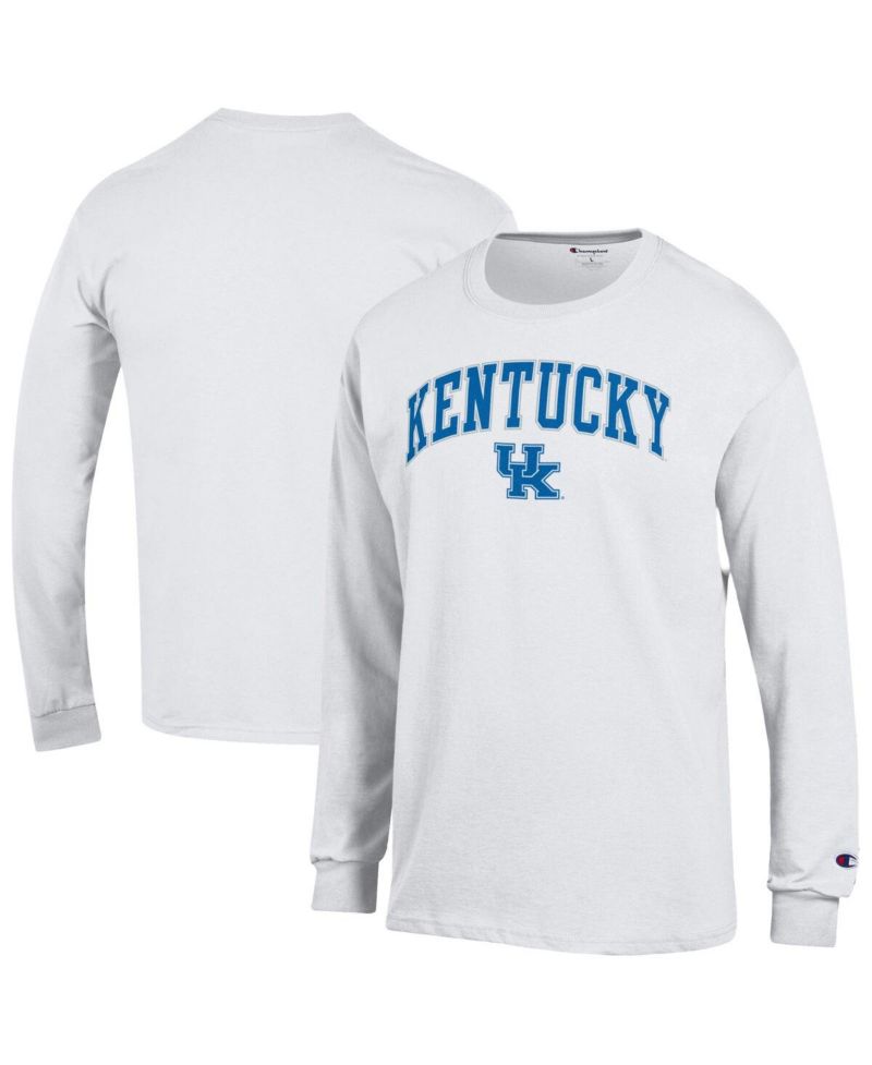 Men's Royal Kentucky Wildcats Arch Over Logo Long Sleeve T-Shirt