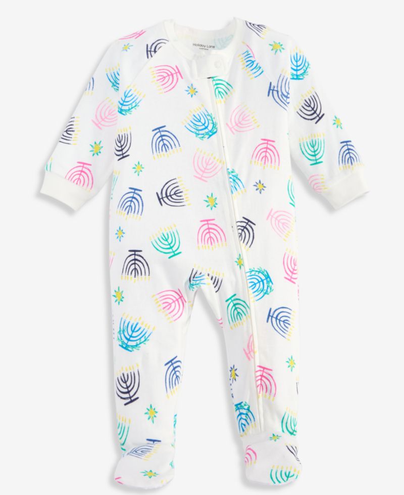 Baby Cotton Multi Menorah Coveralls