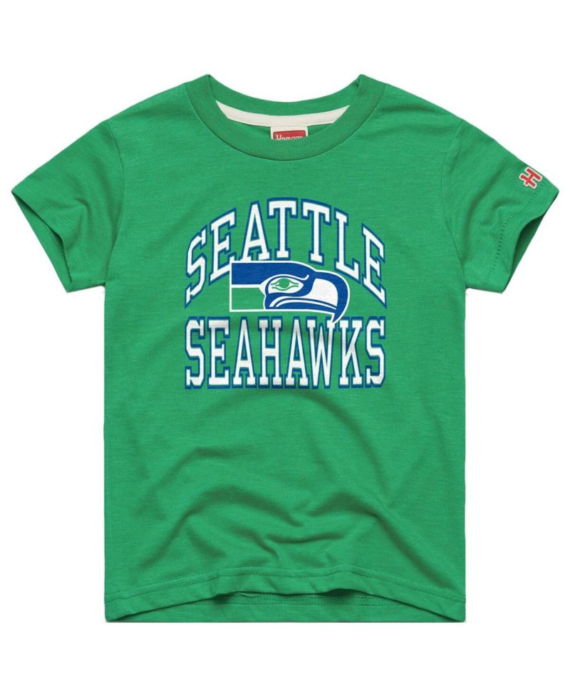 Big Boys and Girls Green Seattle Seahawks Arch Tri-Blend T-Shirt