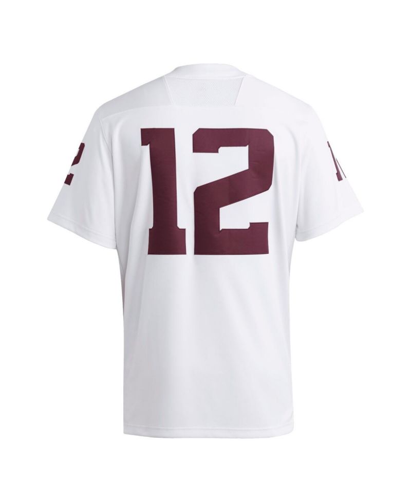 Men's 12 White Texas A&M Aggies Premier Jersey