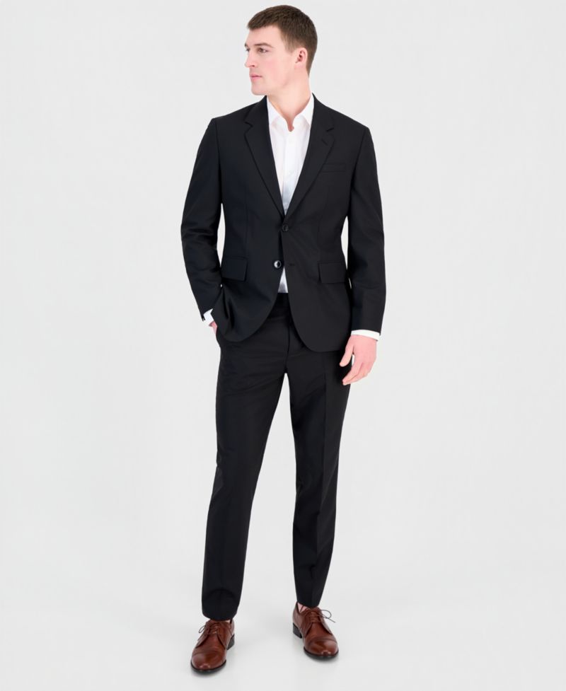 Men's Modern-Fit Wool Blend 2-Piece Suit