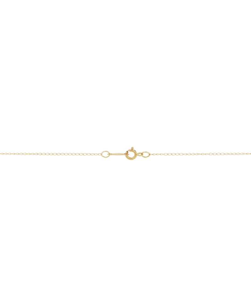 Children's Cubic Zirconia Butterfly 15" Pendant Necklace in 14k Gold