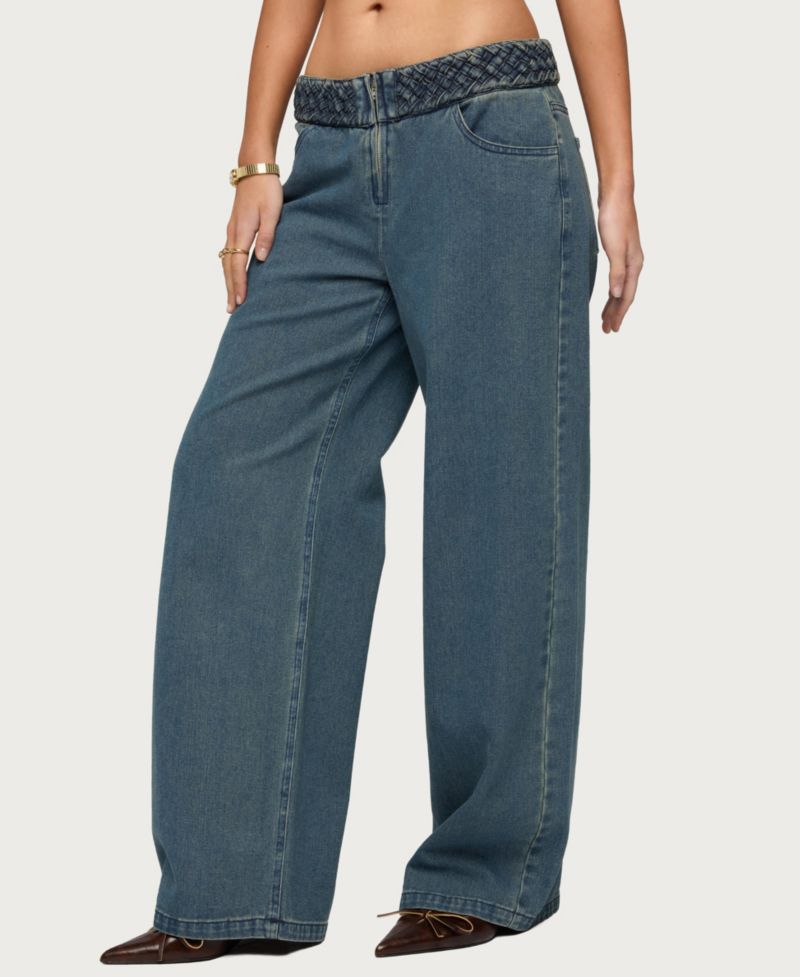 Women's Braidey Low Rise Baggy Jeans