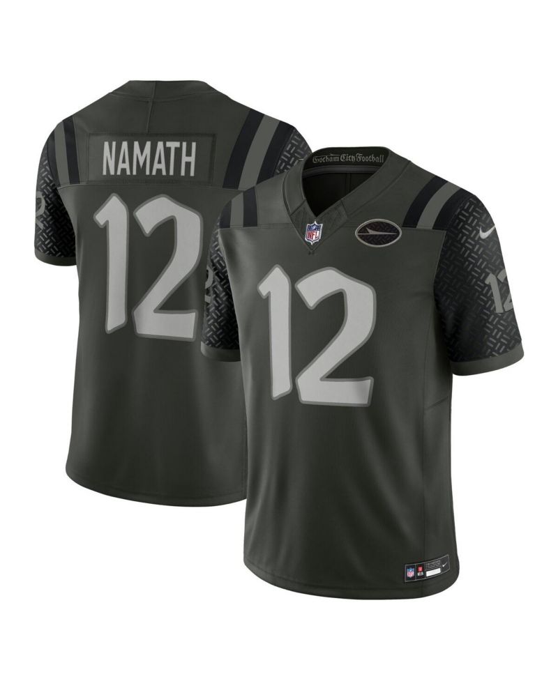 Men's Joe Namath Gotham Green New York Jets 2025 Rivalries Collection Retired Player Limited Jersey