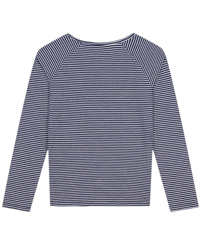 Girls' 7-16 Stripe Long-Sleeve Jersey Top