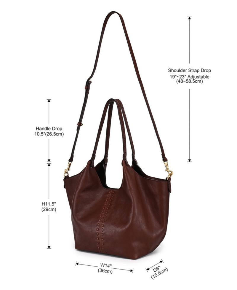 Magnolia Small Leather Tote Handbag
