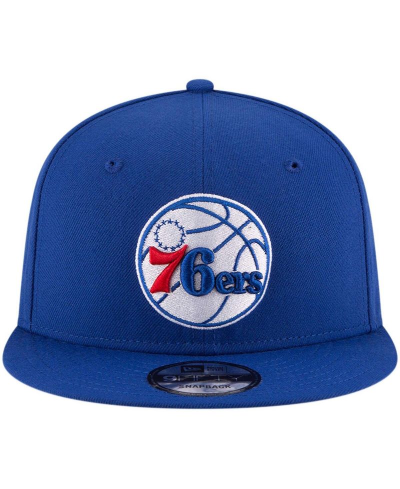 Men's Royal Philadelphia 76ers Official Team Color 9FIFTY Snapback Hat