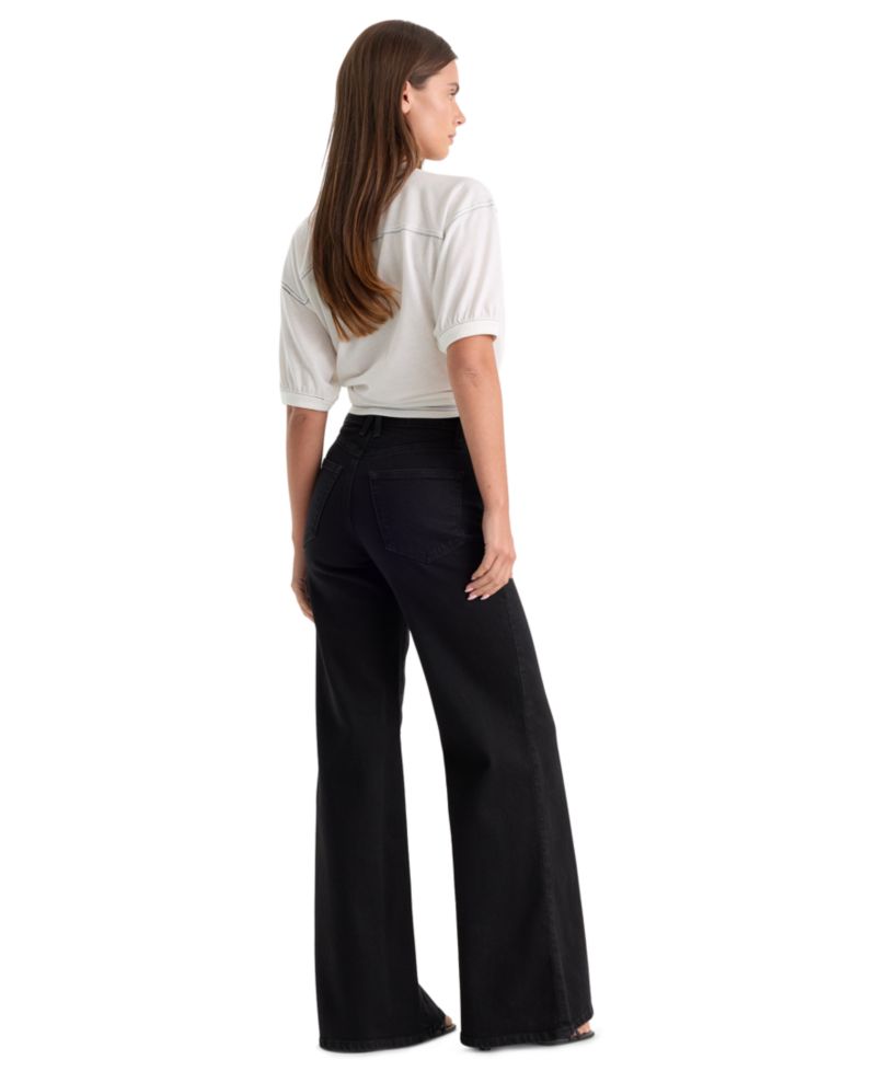 Women's Good Waist High-Rise Wide Palazzo Jeans