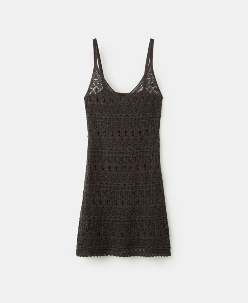 Women's Scalloped Hem Crocheted Dress