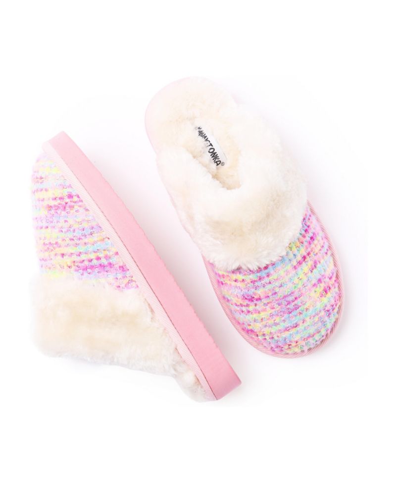 Little Girls Kids' Bright Multi Scuff Slippers