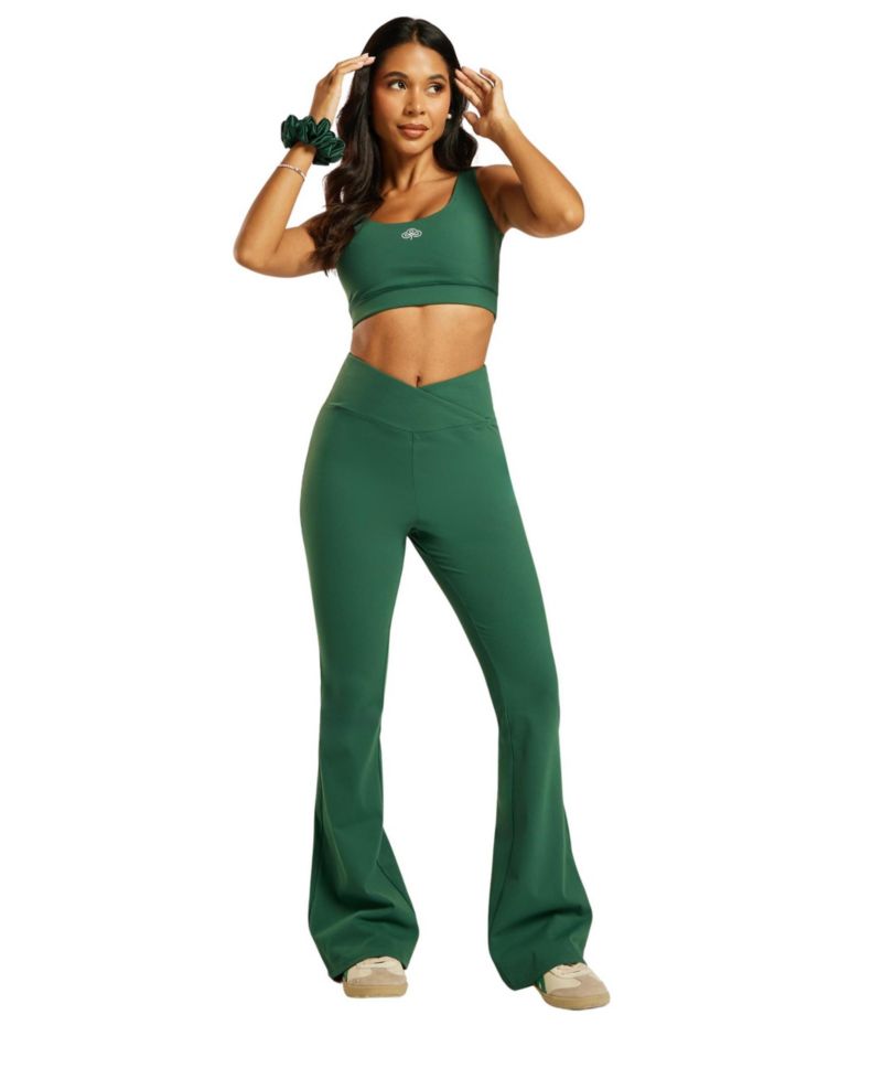 Women's Be 180 High-Waisted Wrap-Waist Flared Leggings