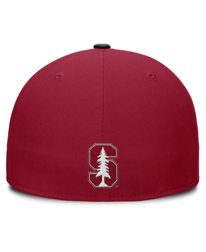 Men's Cardinal/Black Stanford Cardinal Two-Tone Primetime Performance Fitted Hat