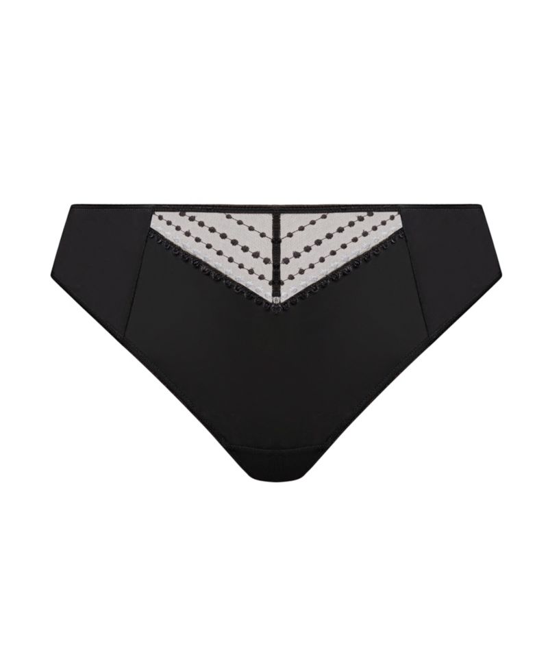 Plus Size Matilda High-Waisted Embroidered Mesh Panty