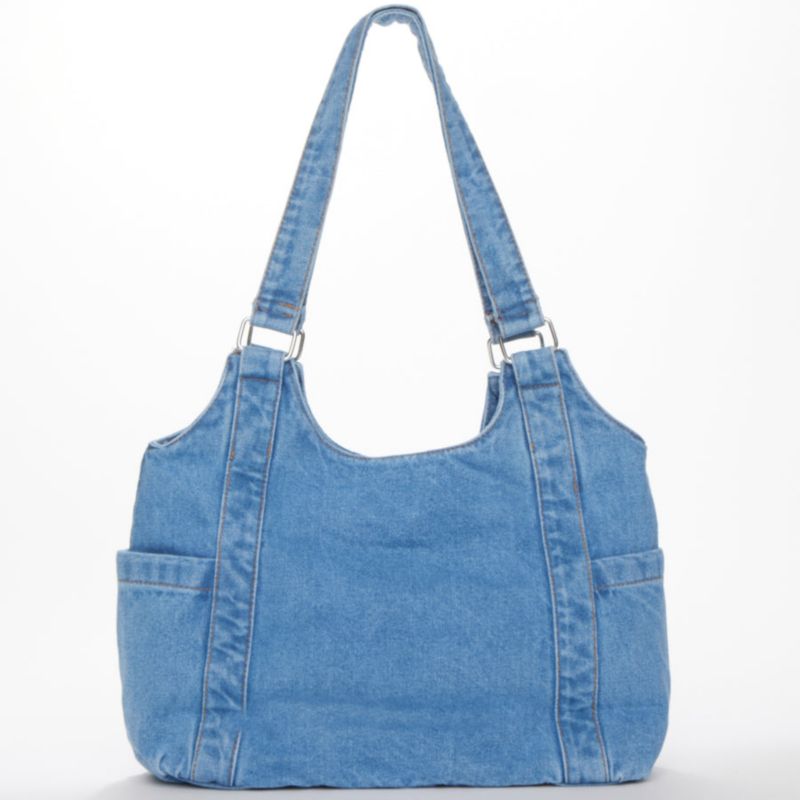 Women's Denim Shoulder Tote Bag Hobo Bag Casual Everyday Purse