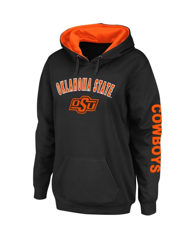 Women's Black Oklahoma State Cowboys Loud and Proud Pullover Hoodie