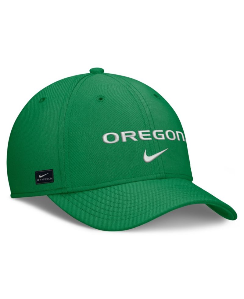 Men's Green Oregon Ducks Rise On-Field Swoosh Flex Dri-FIT Flex Hat
