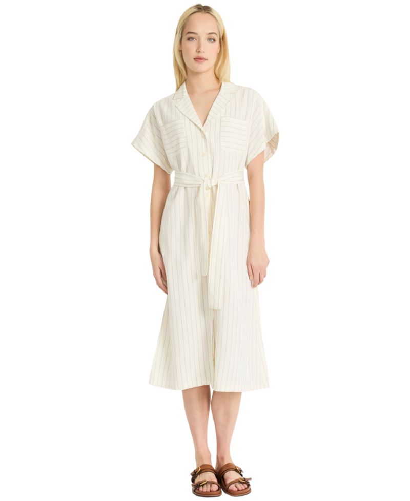 Women's Dolman-Sleeve Midi Shirt-Dress