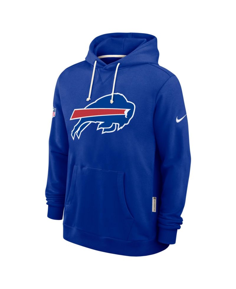 Men's Royal Buffalo Bills Sideline Initial Home Performance Pullover Hoodie