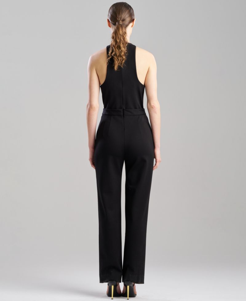 Women's Scoop-Neck Wide-Leg Sleeveless Jumpsuit