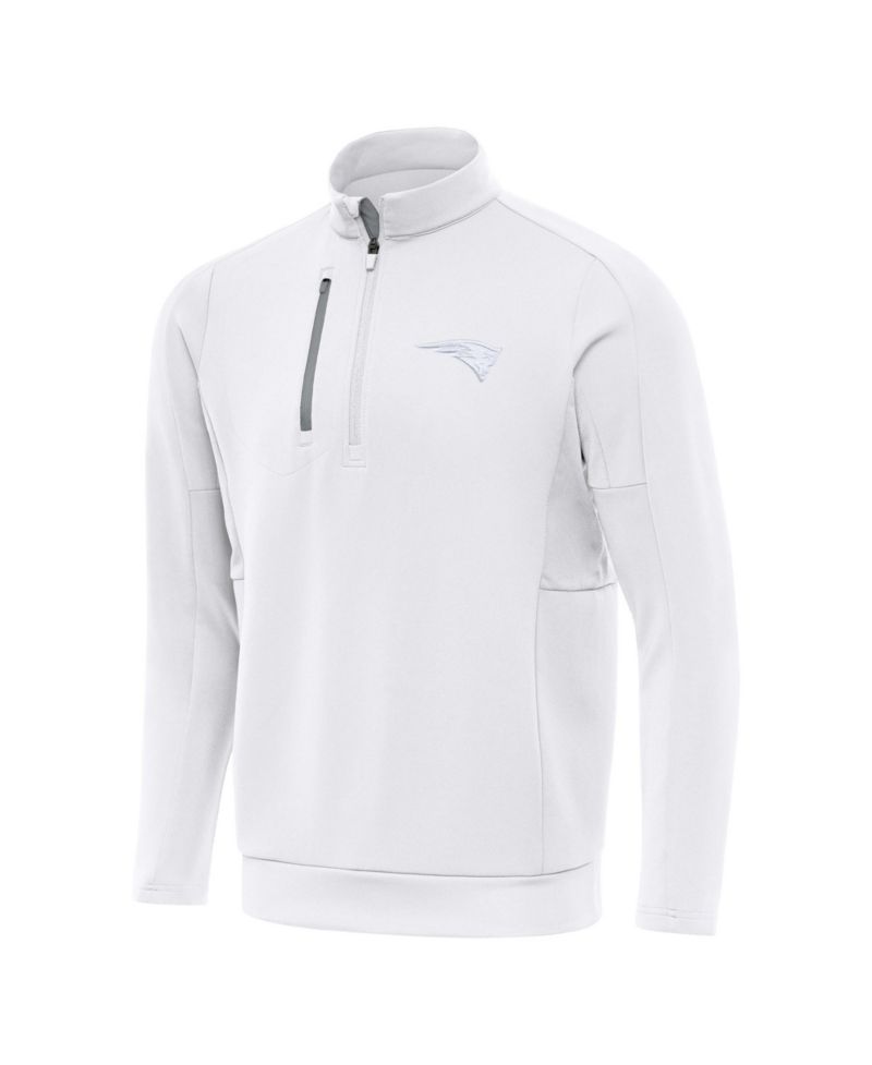 Men's New England Patriots Generation Quarter-Zip Mock Neck Jacket
