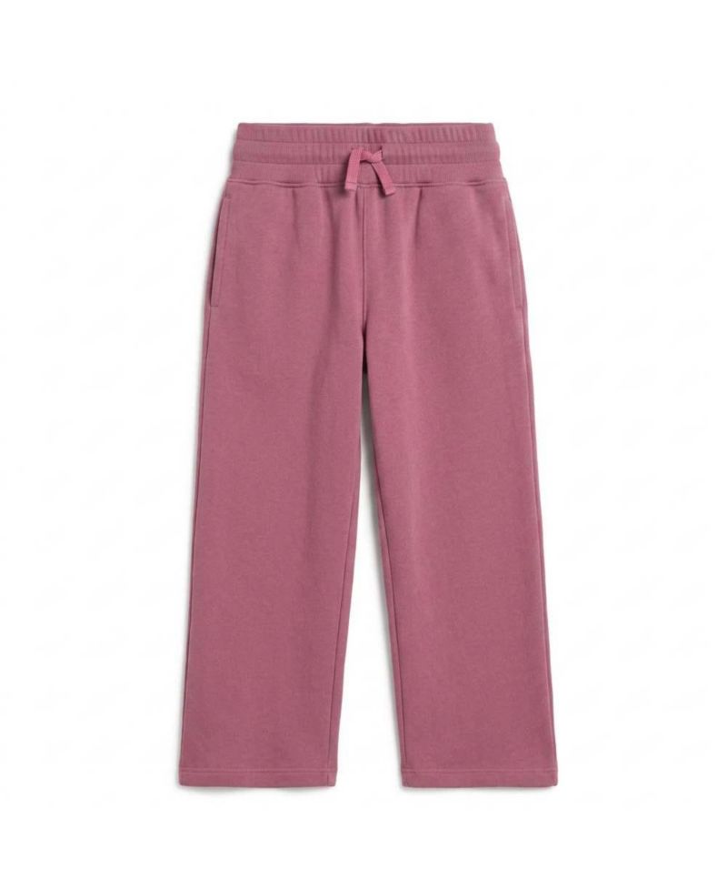 Boys' and Girls' 2T-5T Core Colors Wide-Leg Organic Cotton Pants