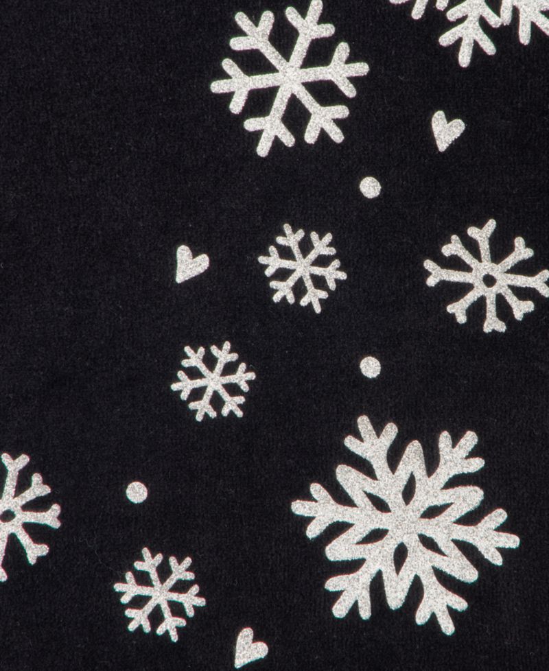 Baby Girls' 3M-24M Mix & Match Long-Sleeve Snowflakes Velour Peplum Top