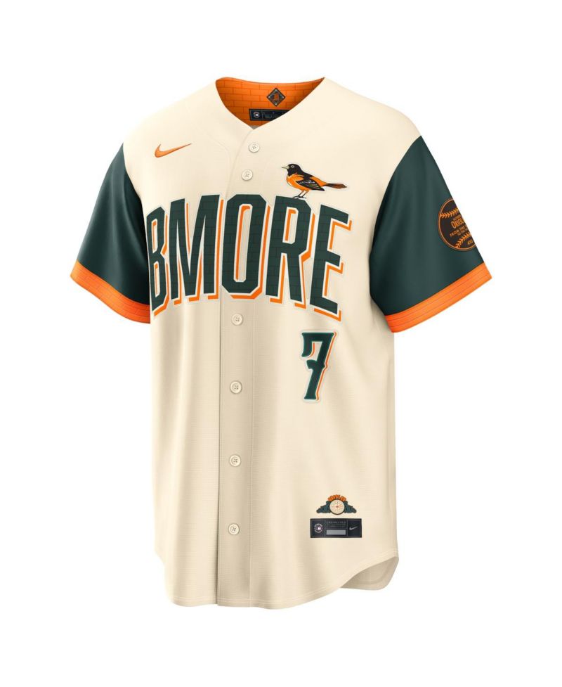 Men's Jackson Holliday Natural Baltimore Orioles 2026 City Connect Stadium Jersey