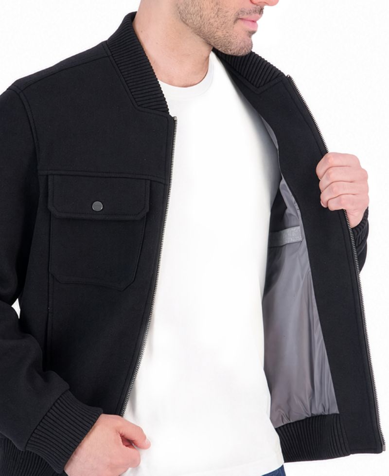 Men's Wool Bomber Jacket