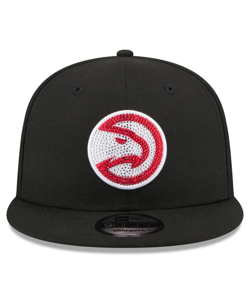Men's Black Atlanta Hawks 2026 NBA Draft Crystal 9FIFTY Snapback Hat