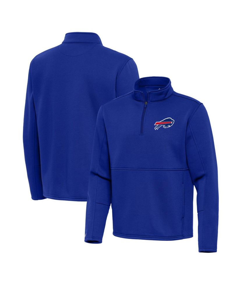 Men's Royal Buffalo Bills Twist Quarter-Zip Pullover Jacket