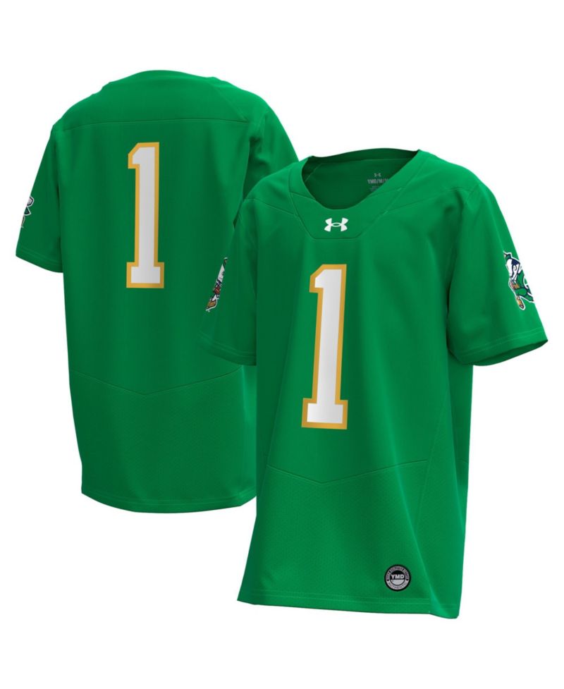 Big Boys and Girls 1 Kelly Green Notre Dame Fighting Irish Alternate Irish Wear Green Replica Football Jersey