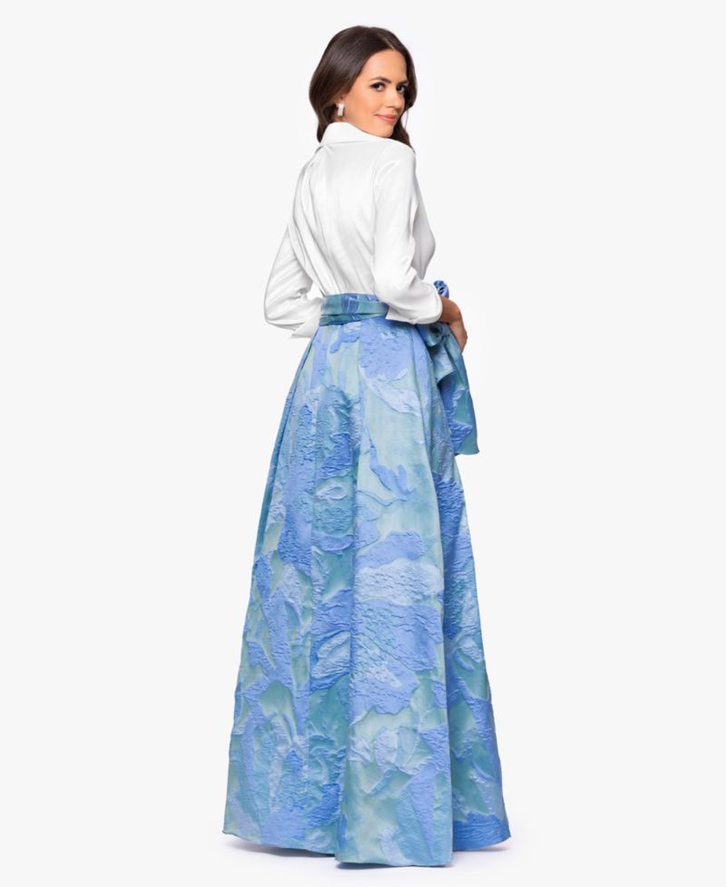 Women's Long-Sleeve Collared Shirt Dress