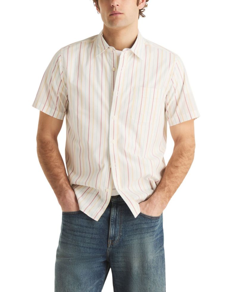 Men's Short-Sleeve Stripe Shirt