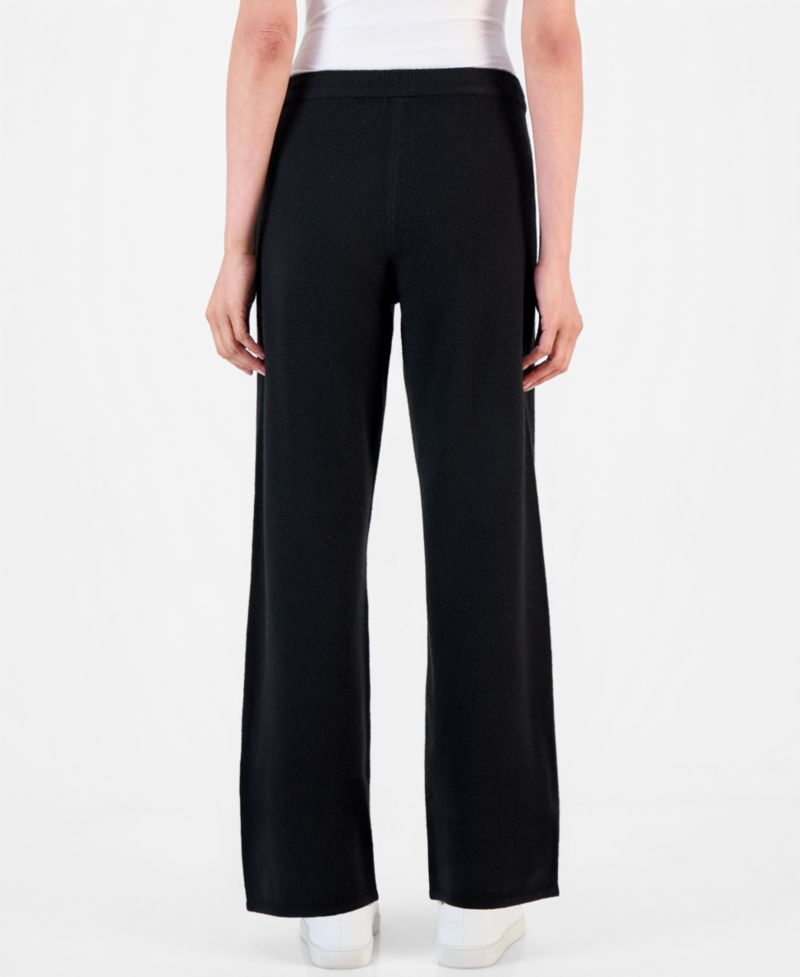 Women's Luxsoft Wide-Leg Sweater Pull-On Pants