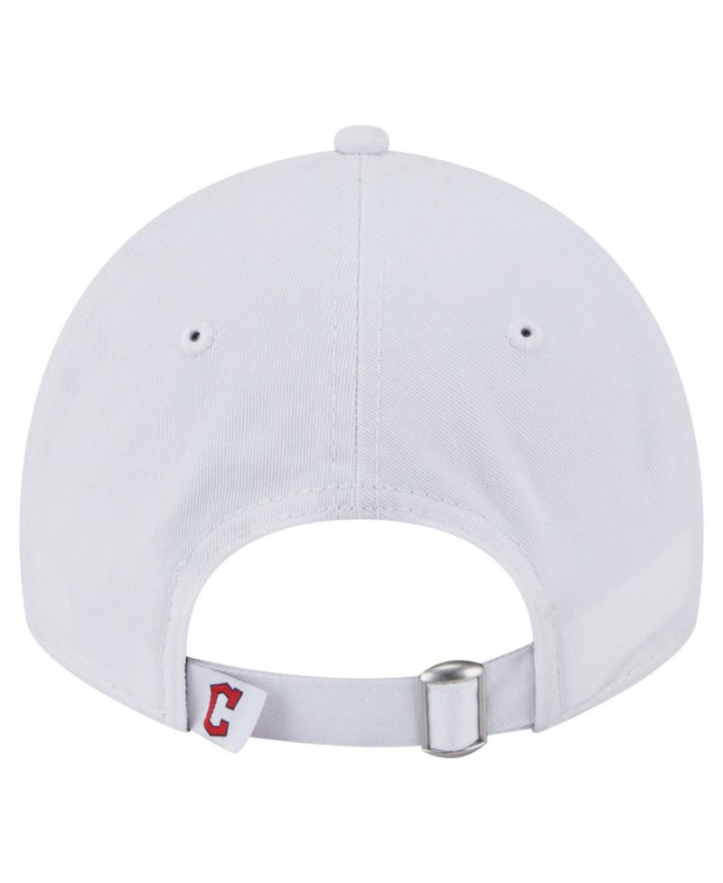 Women's White Cleveland Guardians Team Fan 9TWENTY Adjustable Hat