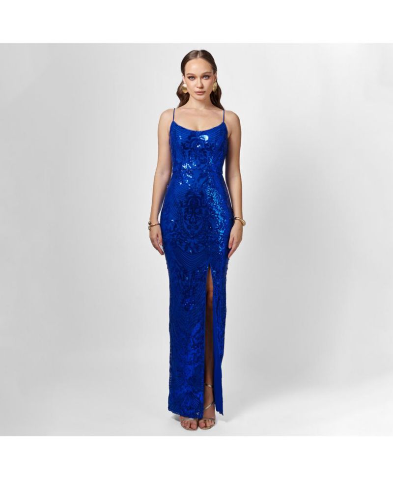Women's Sera Strappy Back Sequin Gown