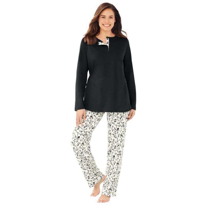 Women's Only Necessities Henley PJ Set