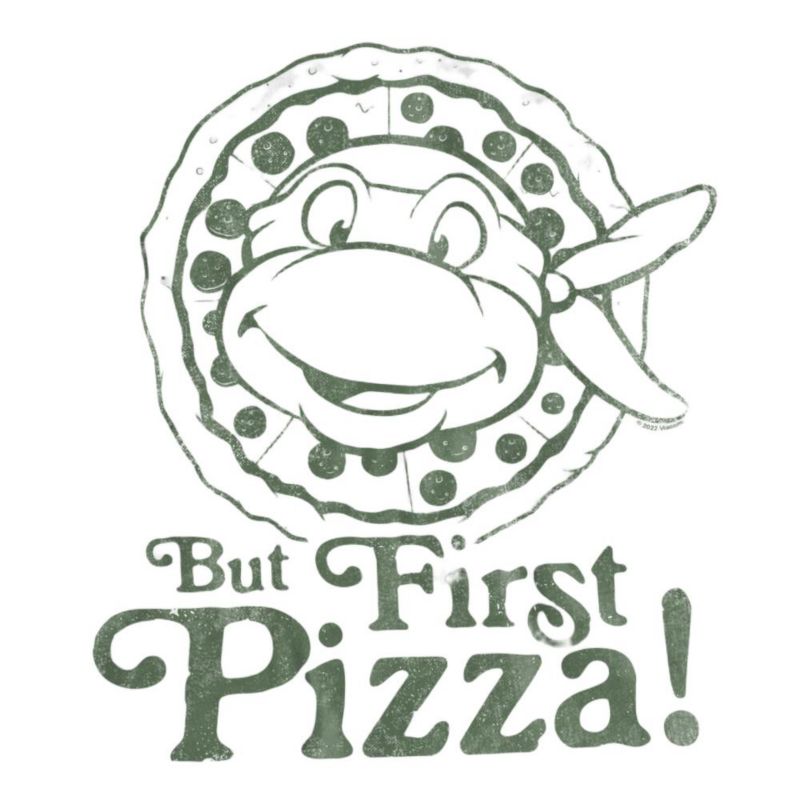 Men's TMNT But First Pizza T-Shirt