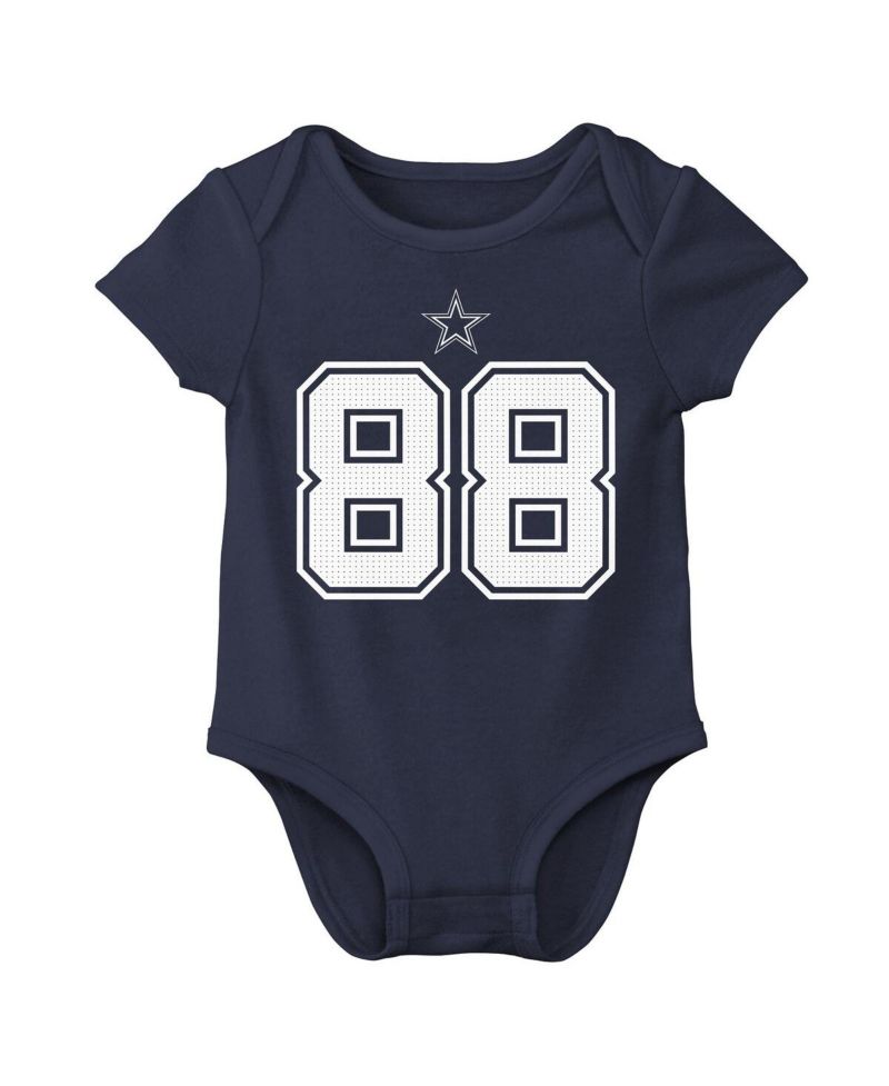 Baby Boys and Girls CeeDee Lamb Navy Dallas Cowboys Player Name & Number Bodysuit
