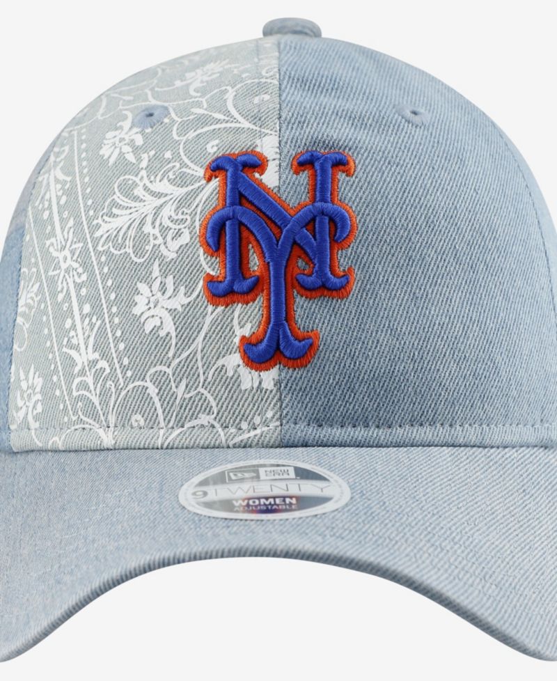 Women's New York Mets Denim Patchwork 9TWENTY Adjustable Hat
