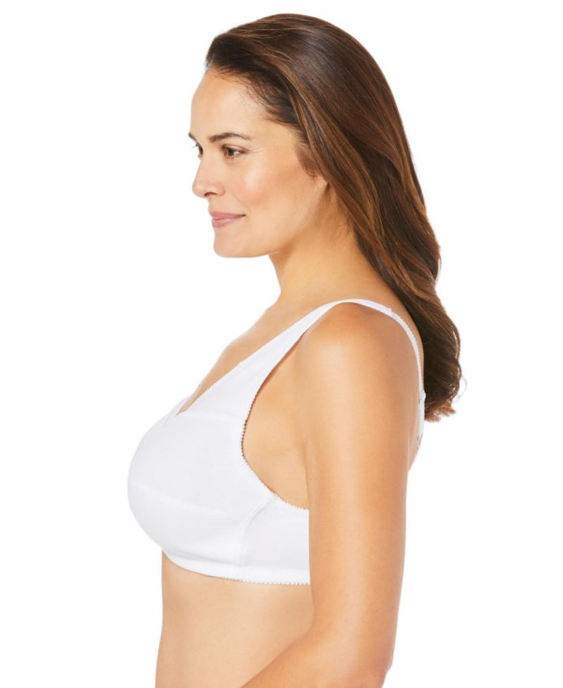 Women's 3-Pack Front-Close Cotton Wireless Bra