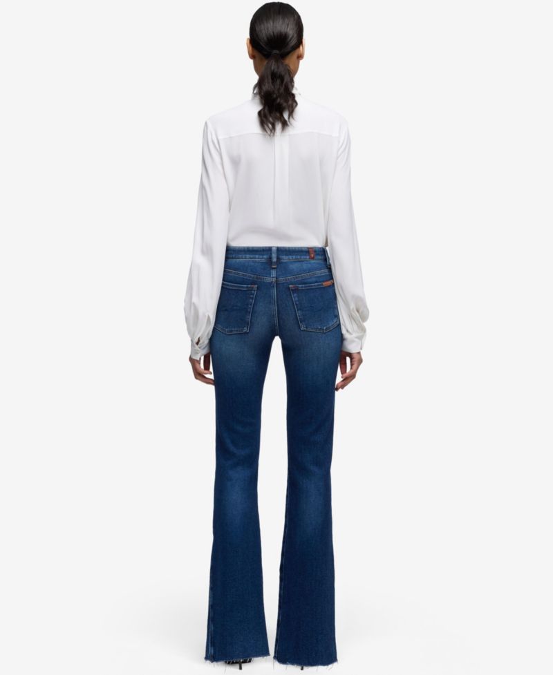 Women's Mid-Rise Leggy Bootcut Slim Illusion Jeans