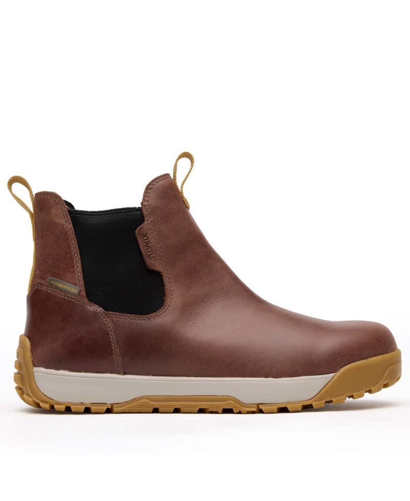 Men's Leather Ankle Deck Boot
