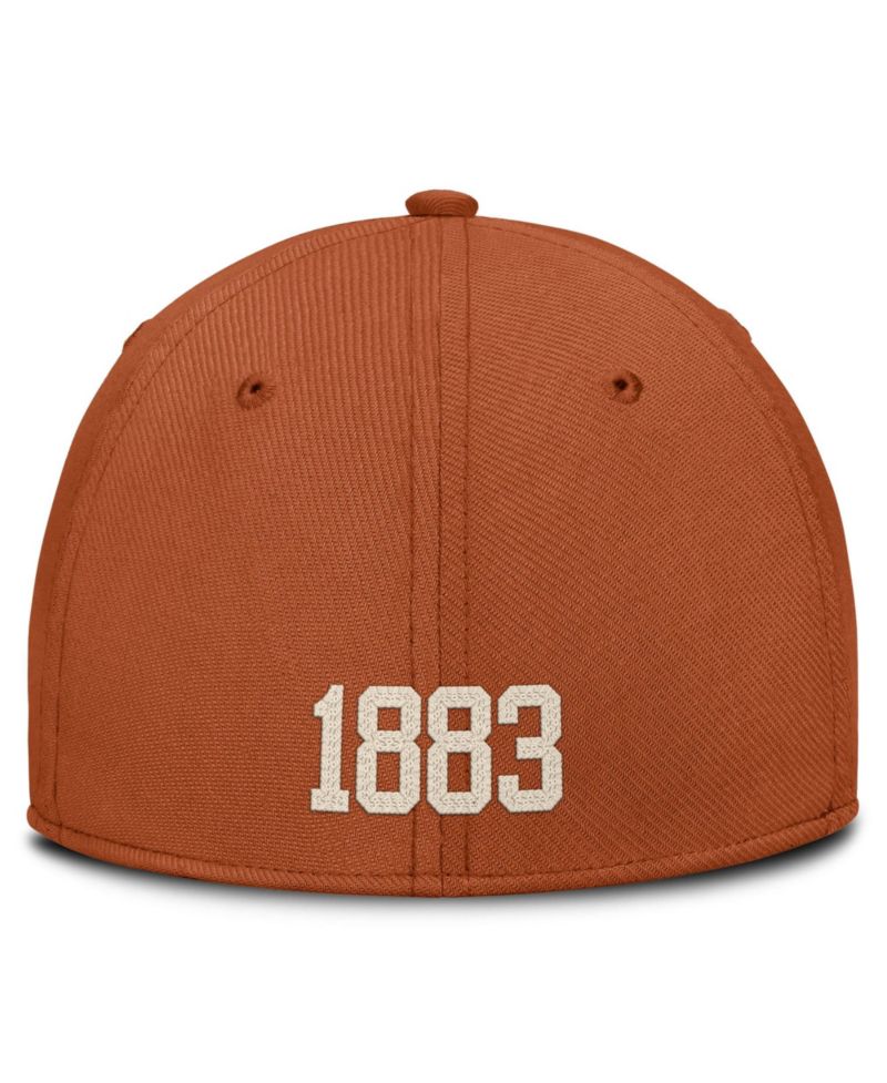 Men's Texas Orange Texas Longhorns Campus Prep Chained Arched Swooshflex Flex Hat