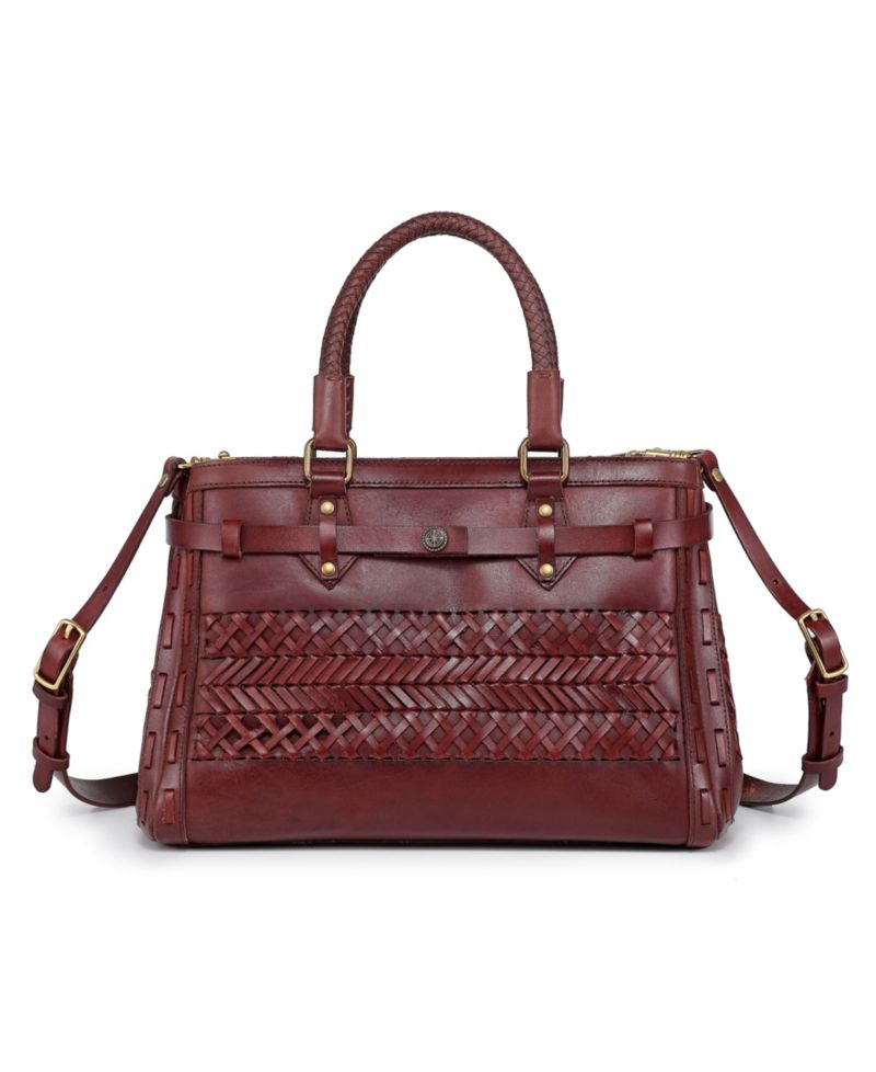 Lantana Medium Leather Satchel Bag