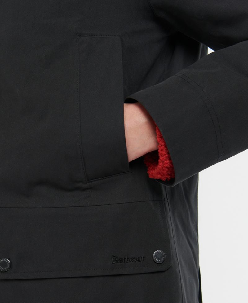 Women's Beadnell Hooded Tartan-Lined Coat