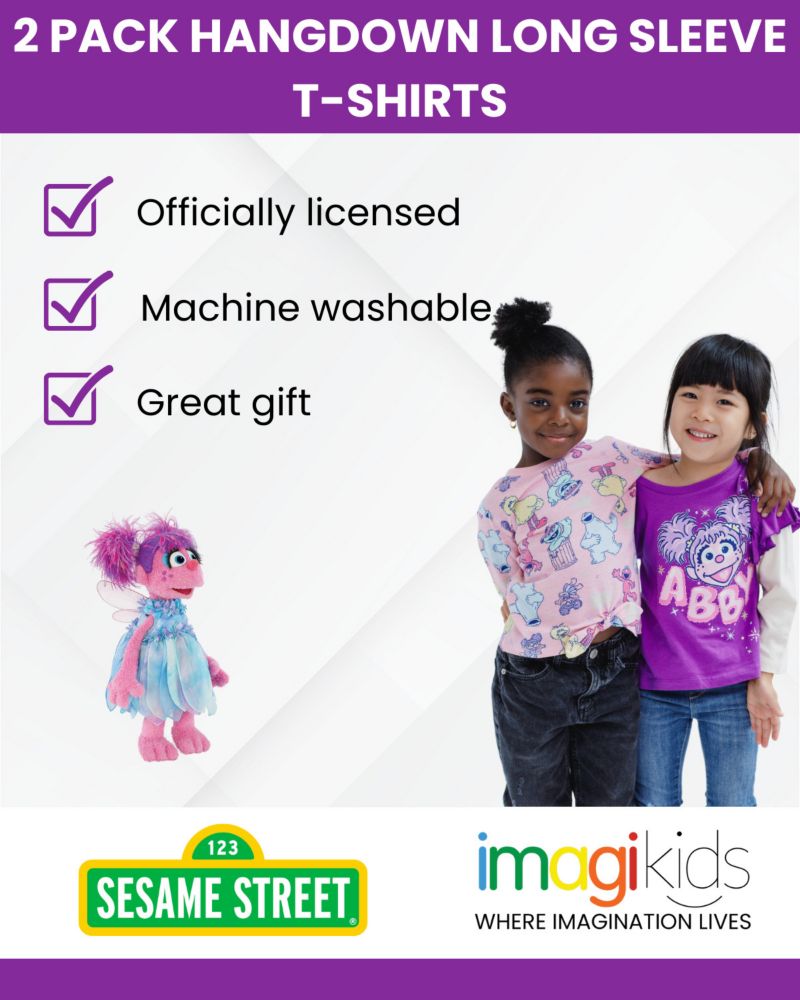 Toddler Girls (2T to 5T) 2-Pack Long Sleeve T-Shirts