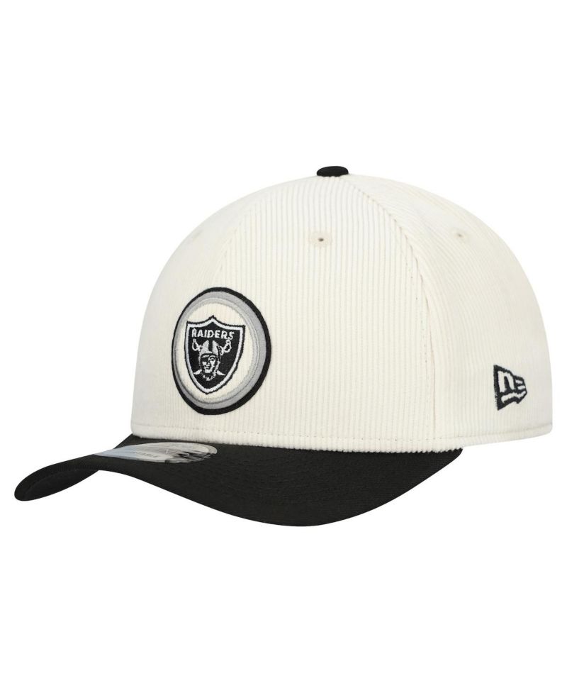 Men's Stone Las Vegas Raiders Loyal Corduroy 9SEVENTY Adjustable Hat